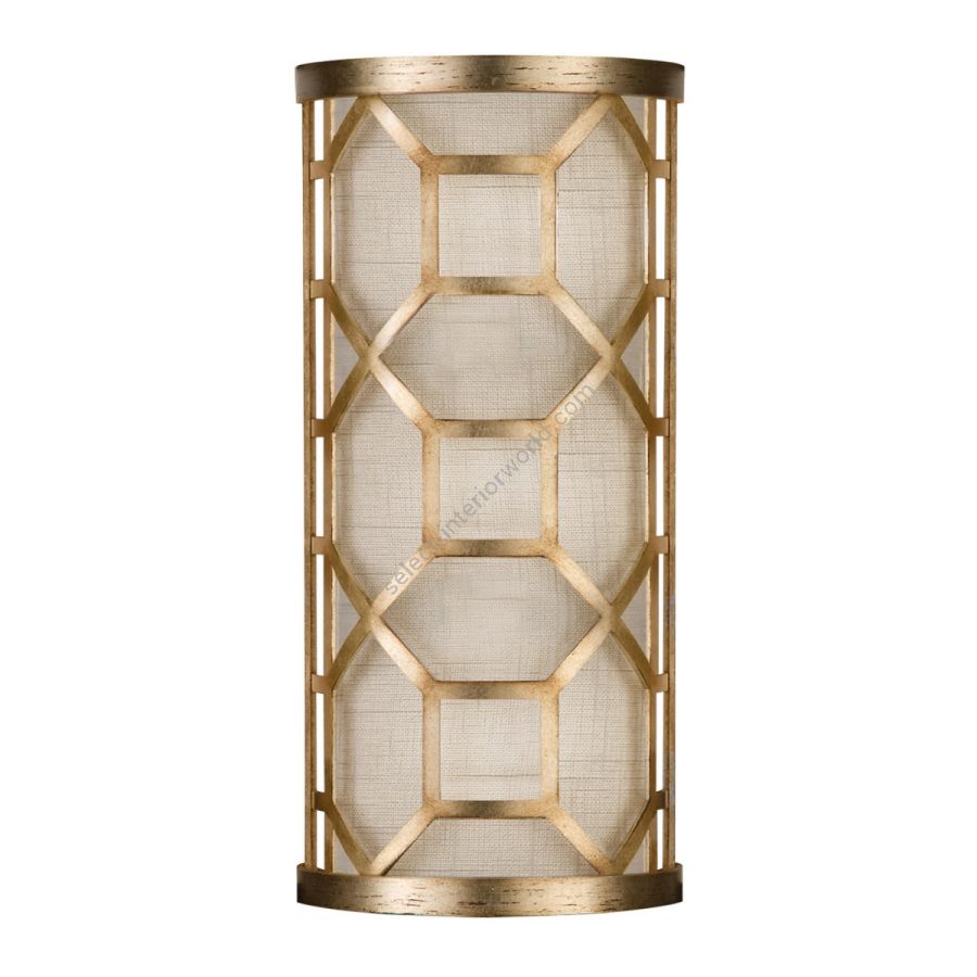 Gold / White Linen Shade
