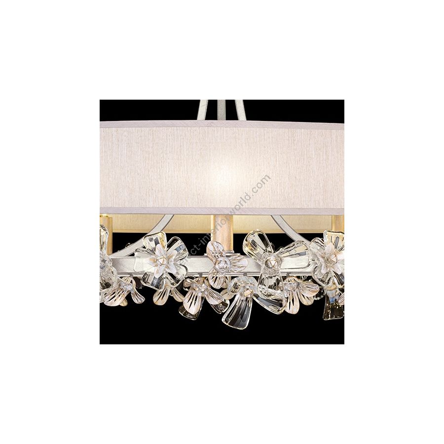 Silver Leaf / Champagne Fabric Shade 915240-12