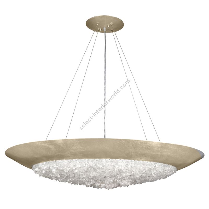 Soft gold leaf finish, cm.: 18 x 112 x 112 / inch.: 7" x 44" x 44" 