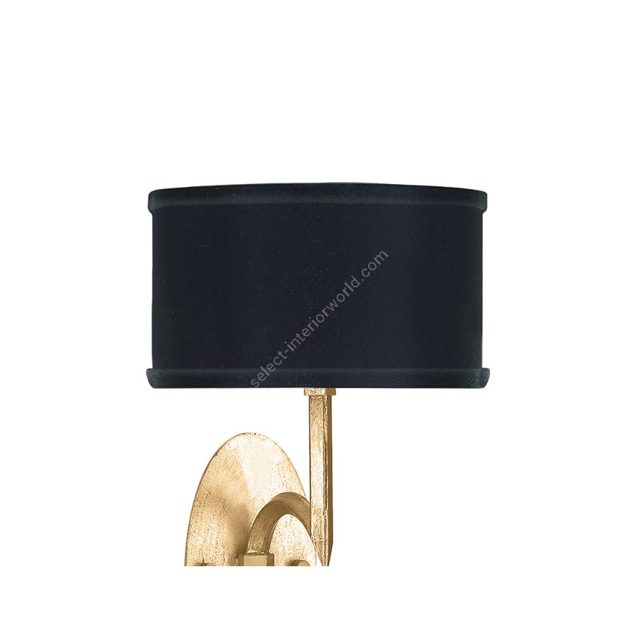 Gold Leaf / Black Fabric & Gold Inner Lining Shades - 784650-34