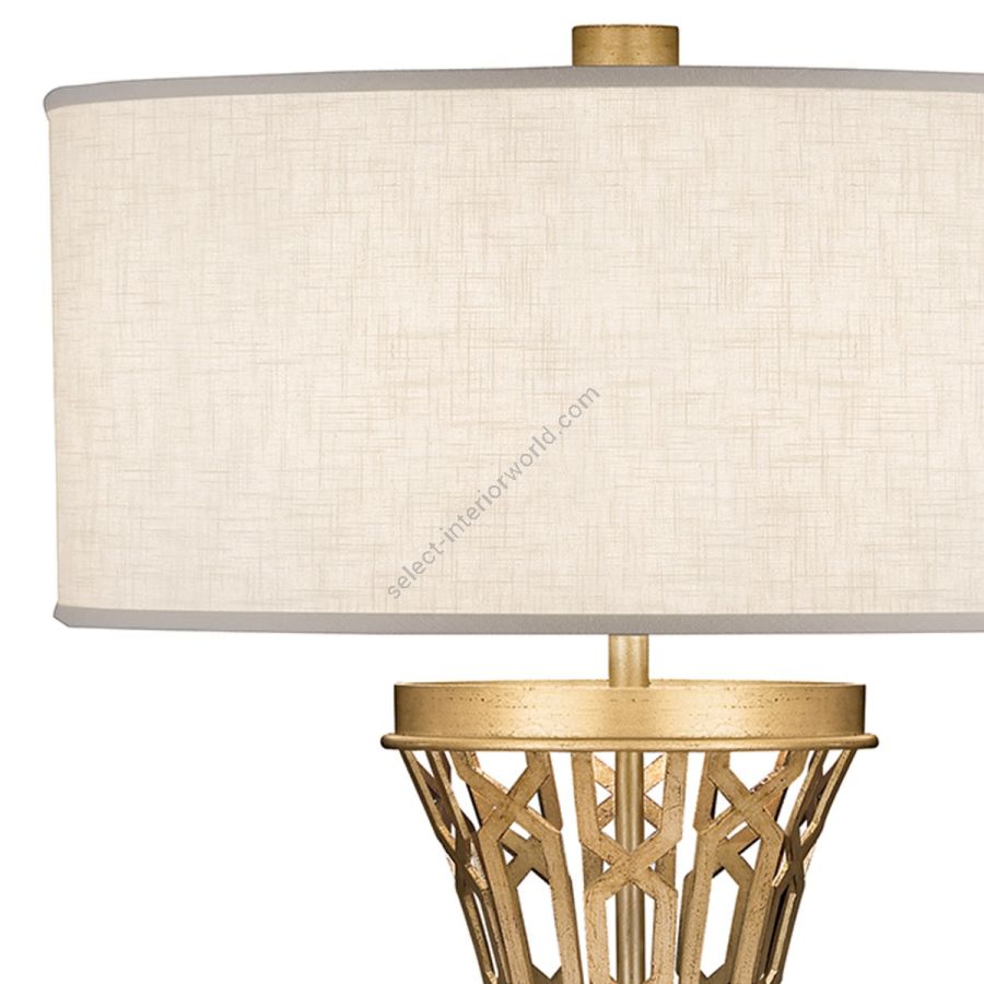 Gold / White Linen Shades - 784910-2