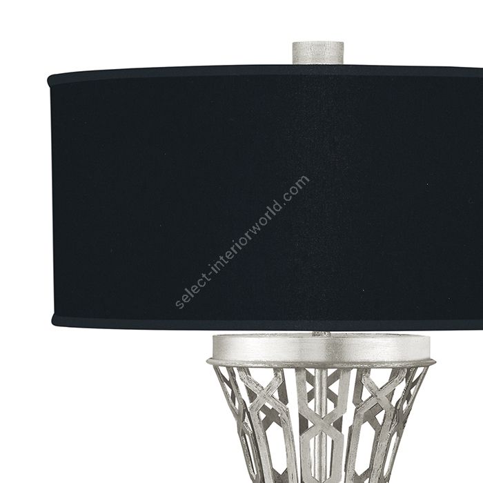 Silver Leaf / Black Fabric & Silver Inner Lining Shades - 784910-42