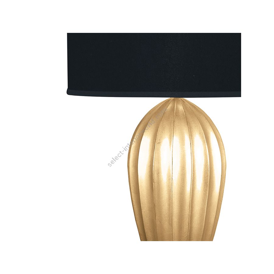 Gold Leaf / Black Fabric & Gold Inner Lining Shade - 793110-34