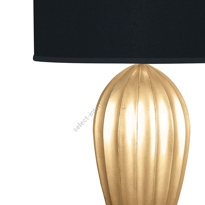 Gold Leaf / Black Fabric & Gold Inner Lining Shade - 793110-34