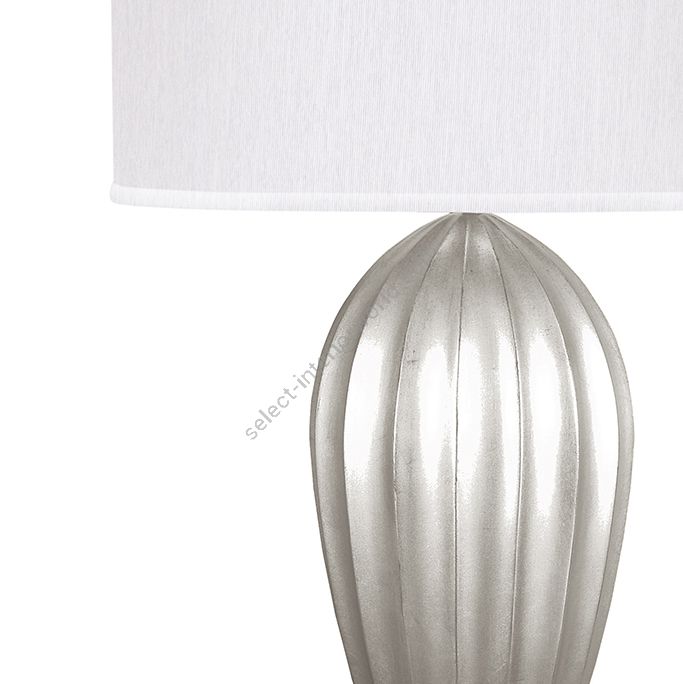 Silver Leaf / White Fabric Shade - 793110-41