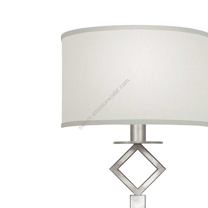 Silver Leaf / White Fabric Shades - 887950-41