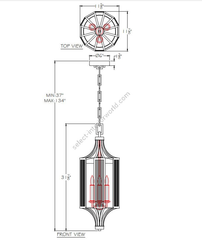 Bristol 11.9″ Lantern - 899882