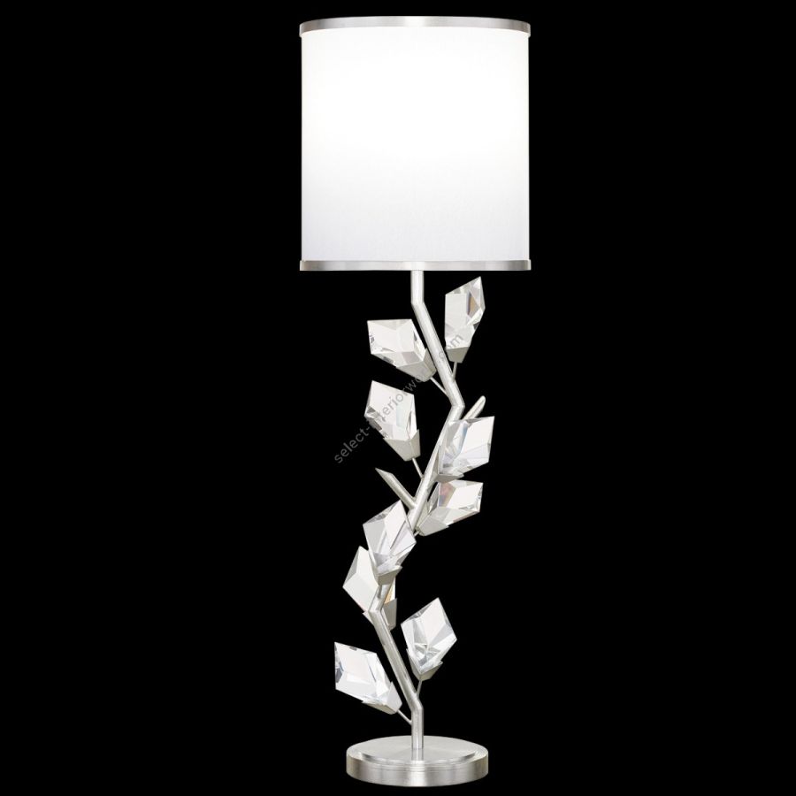 Silver/ White Fabric Shade - 908815-1
