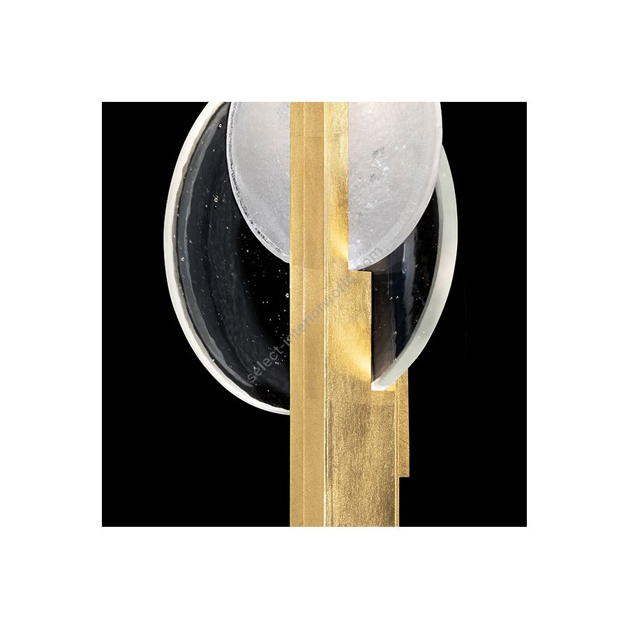 Gold Leaf / Clear & White Glass 920550-3