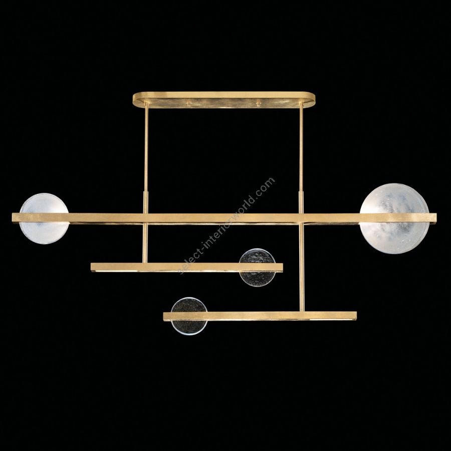 Gold Leaf / Clear & White Glass 921240-3