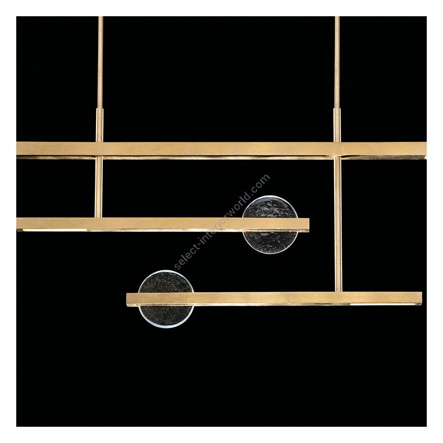 Gold Leaf / Clear & White Glass 921240-3