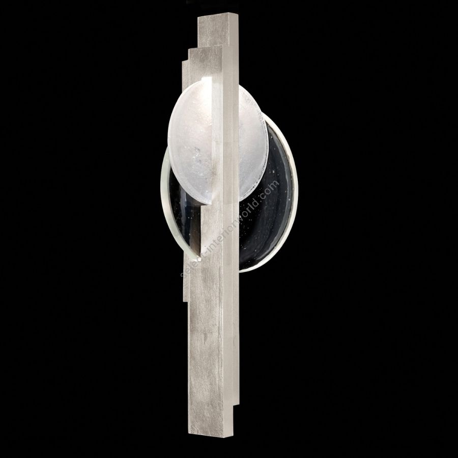 Silver Leaf / Clear & White Glass 921650-4