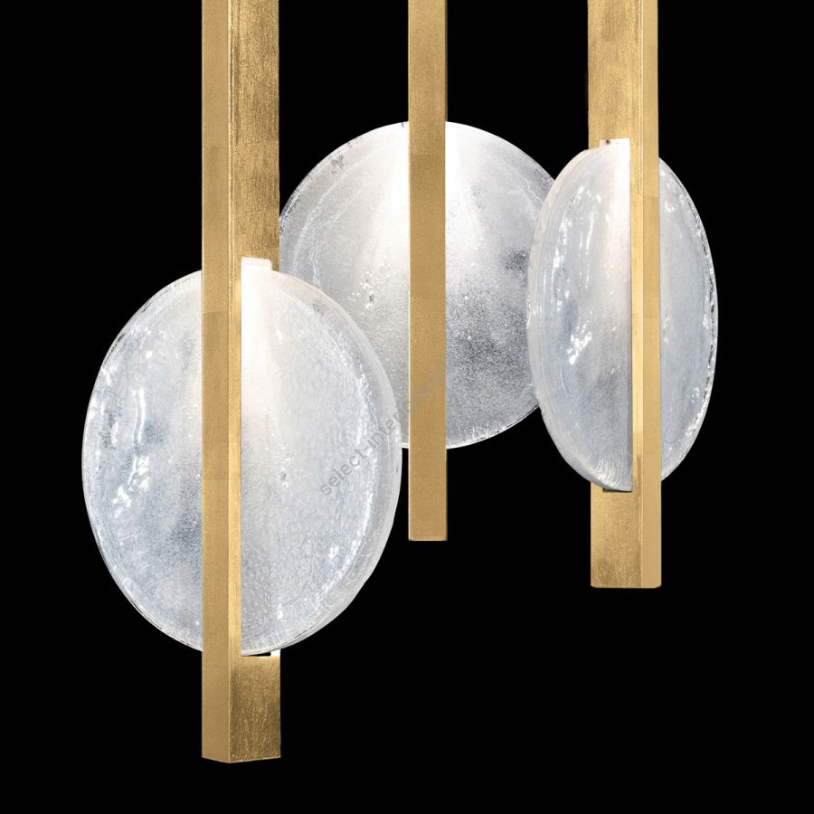 Gold Leaf / White Glass 922640-3