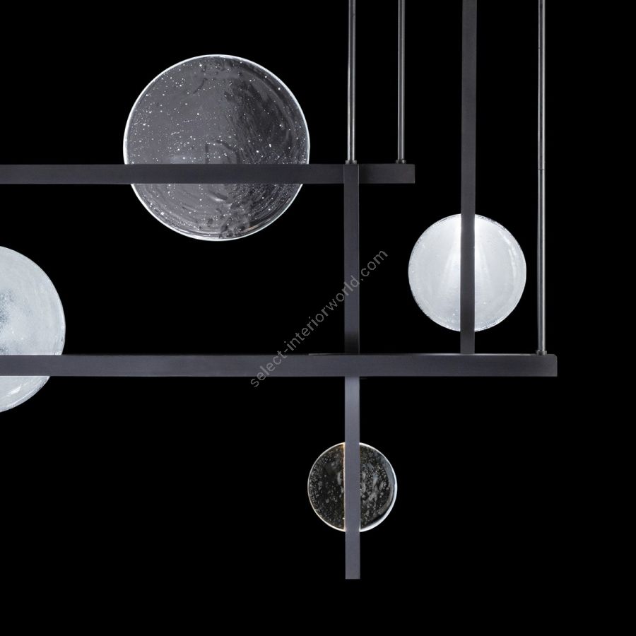 Black Iron / Clear & White Glass 922740-1