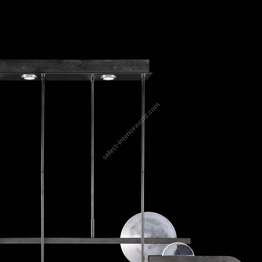 Black Iron / Clear & White Glass 922840-1