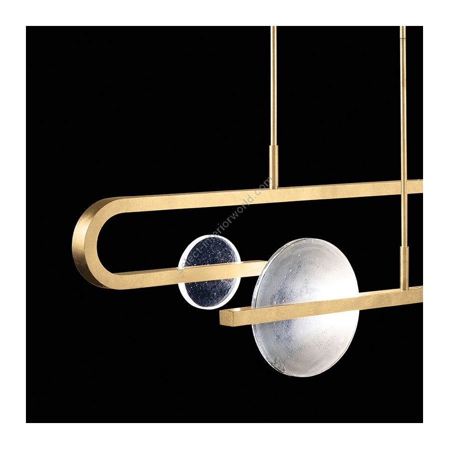 Gold Leaf / Clear & White Glass 922840-3