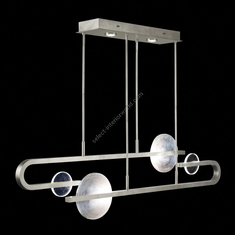 Silver Leaf / Clear & White Glass 922840-4