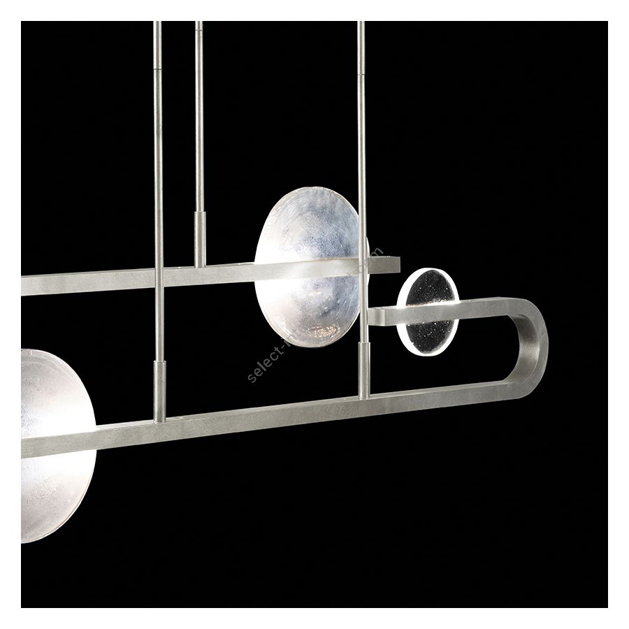 Silver Leaf / Clear & White Glass 922840-4