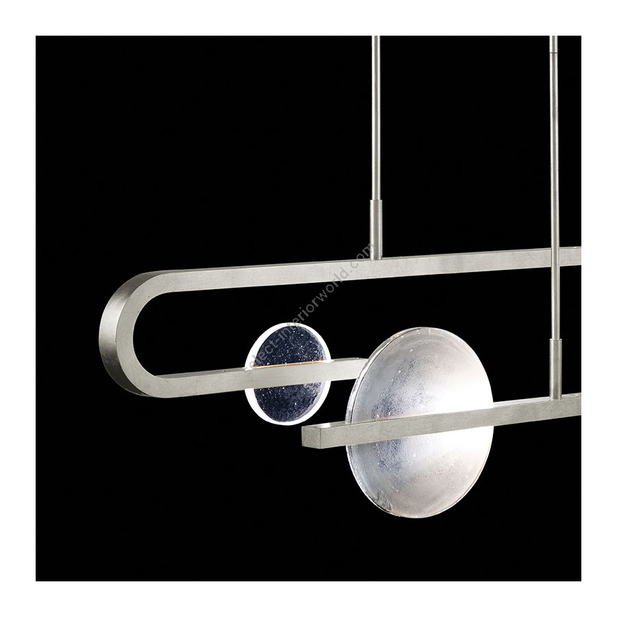 Silver Leaf / Clear & White Glass 922840-4