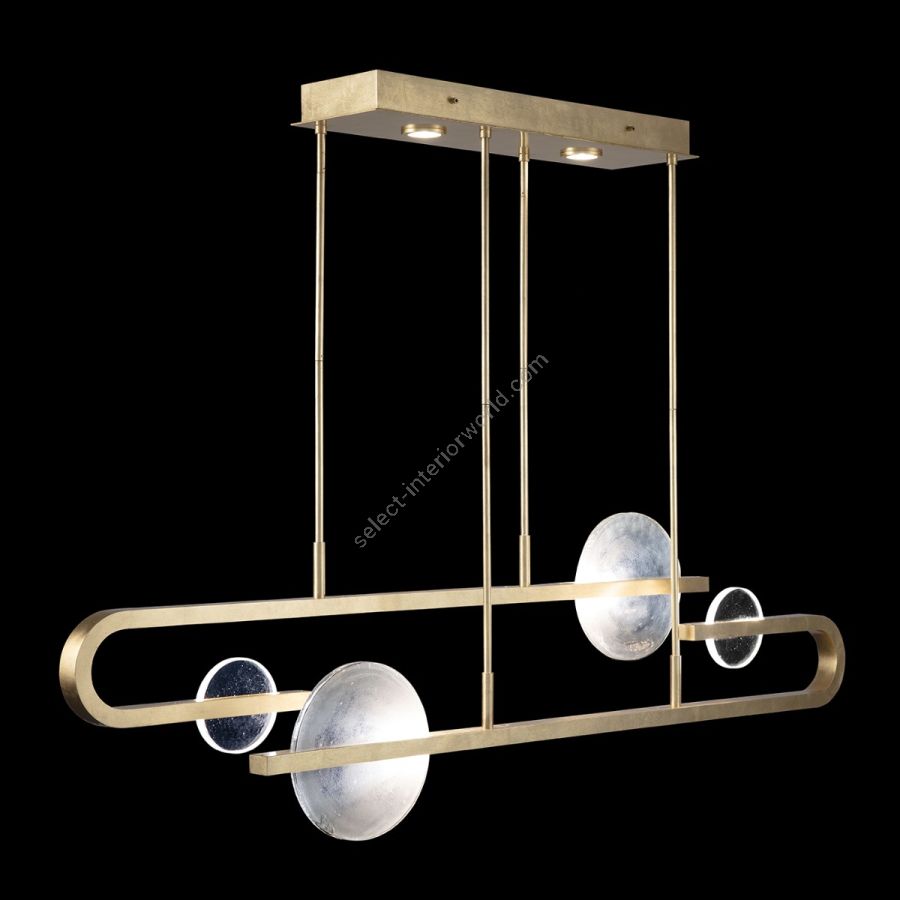 Soft Gold Leaf / Clear & White Glass 922840-5