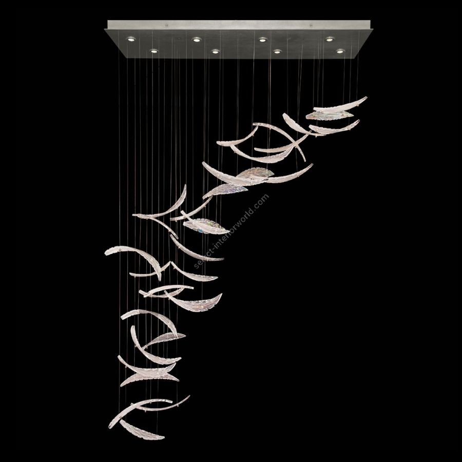 Elevate 54″ 894840-111 Silver / Dichroic “Plumes”