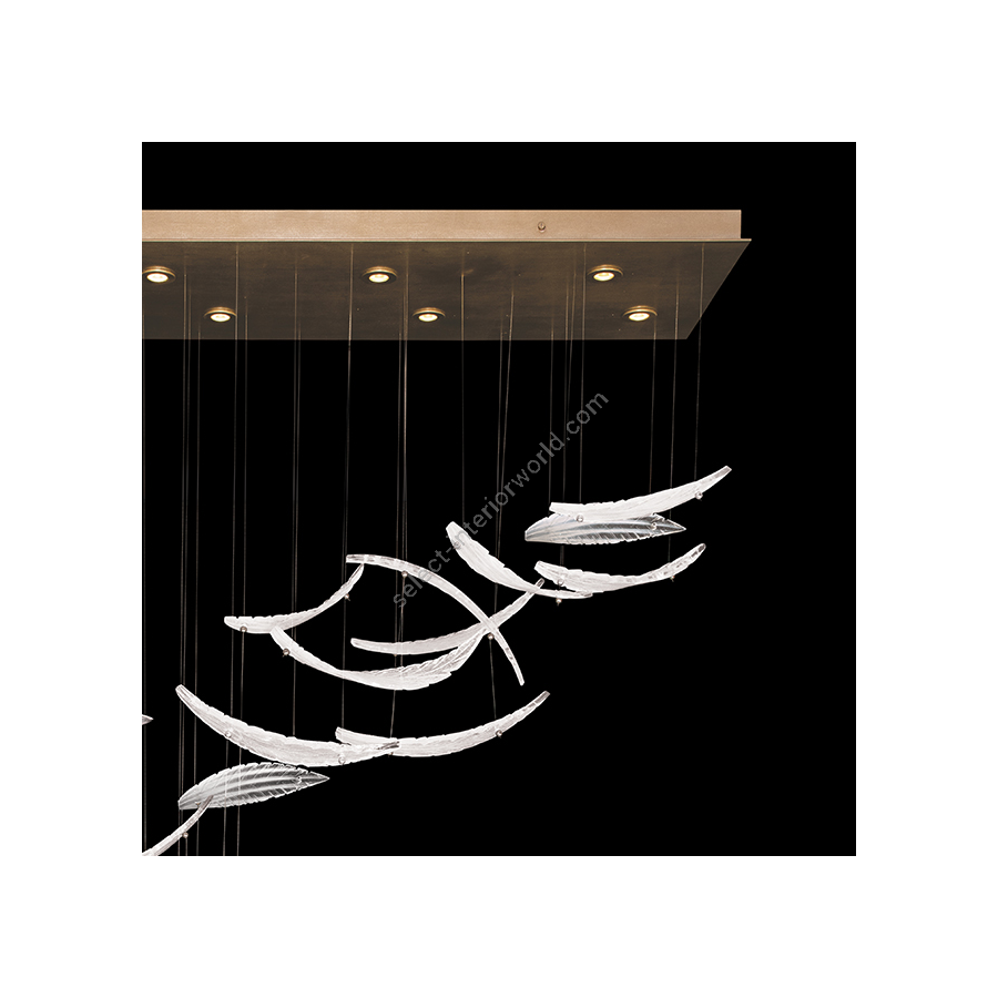 Elevate 54″ 894840-221 Gold / White “Plumes”