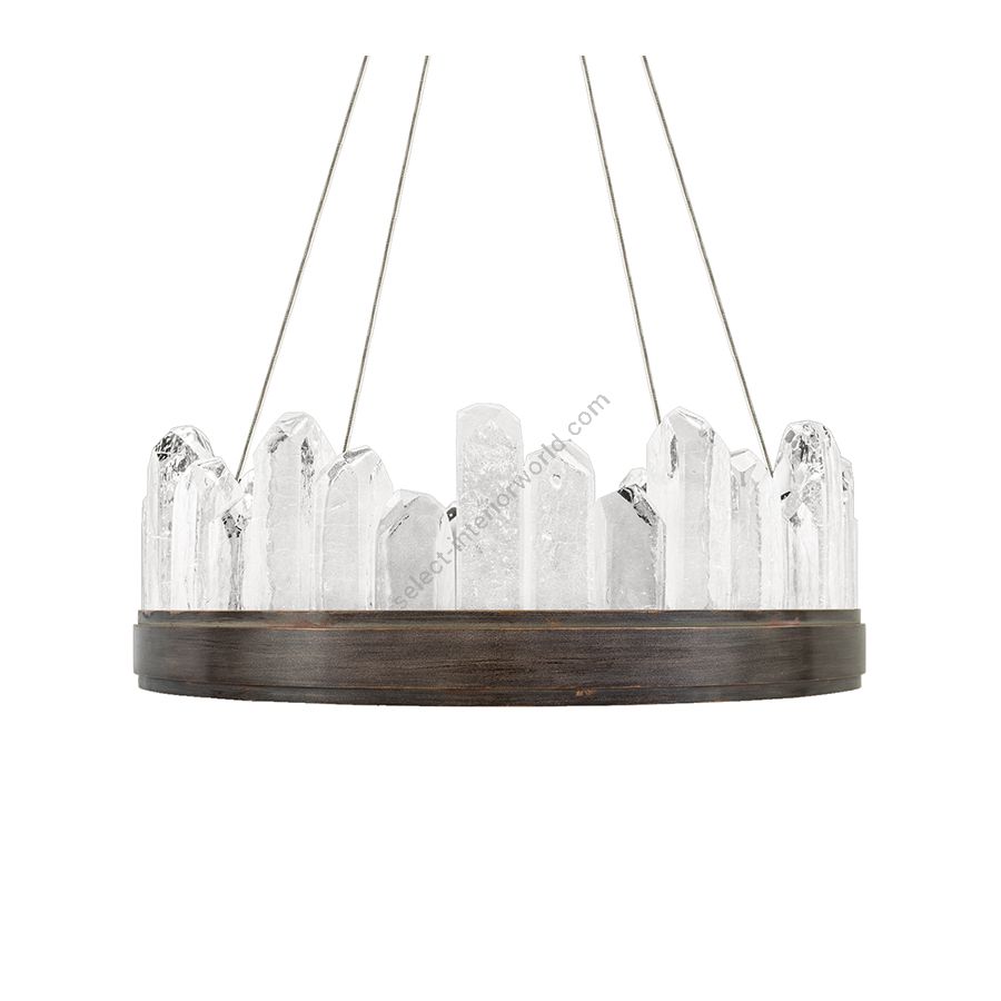 Patinated bronze finish