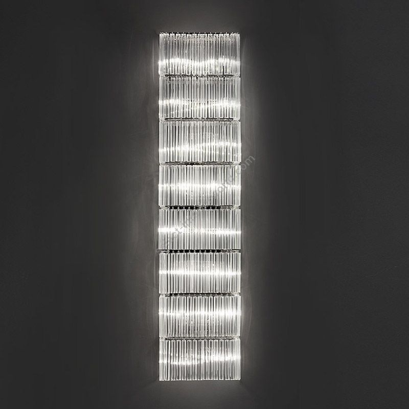 16 lights (cm.: 192 x 45 x 18 / inch.: 75.6" x 17.7" x 7.1") number