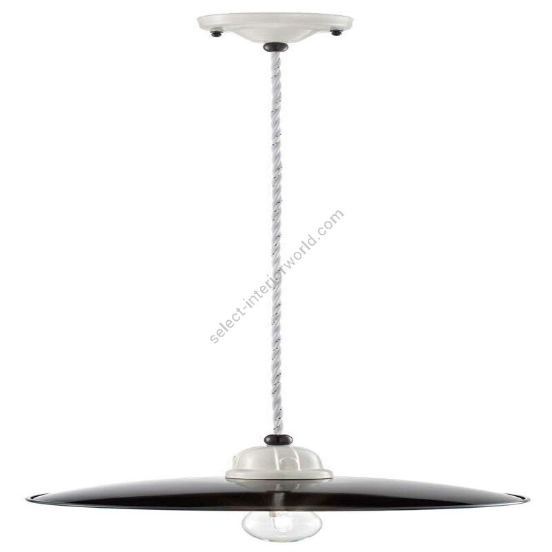 White and Black finish (cm.: W 35 x D 35 / inch.: W 13.7" x D 13.7")