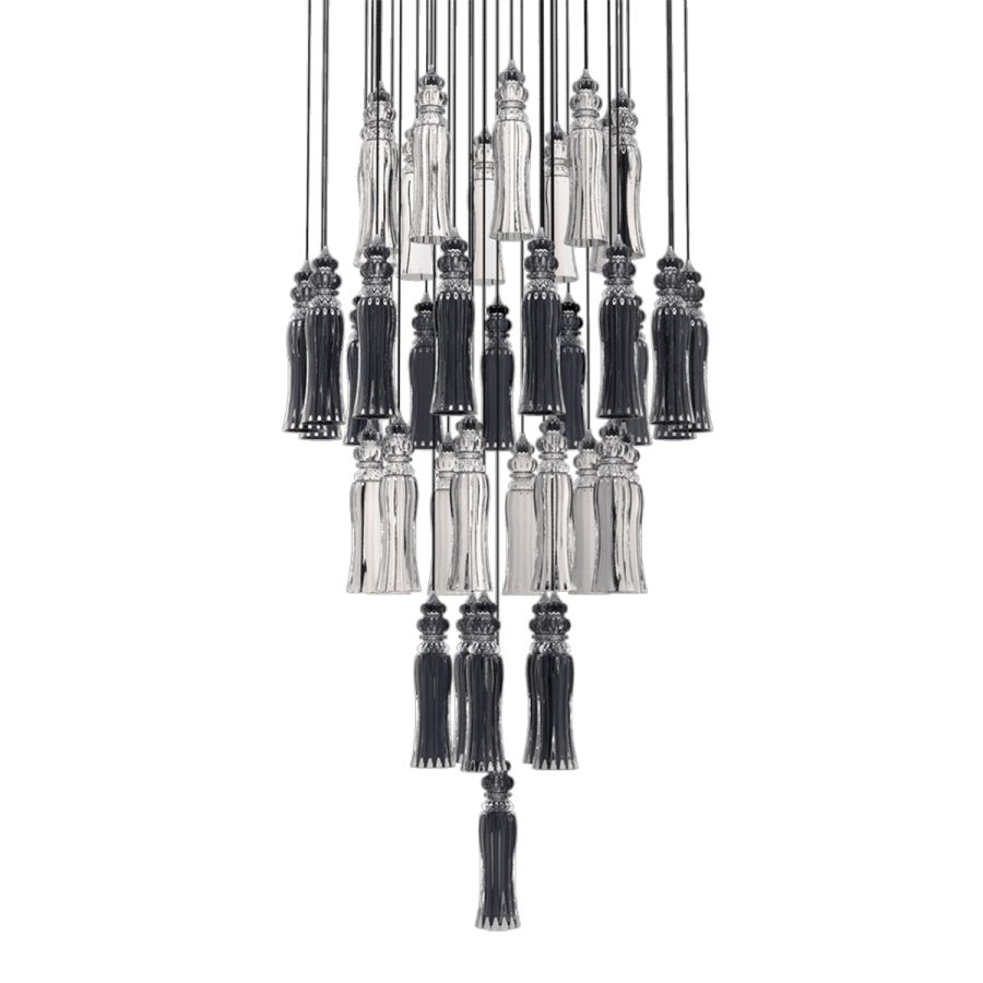 Stylish pendant lamp / Transparent glass