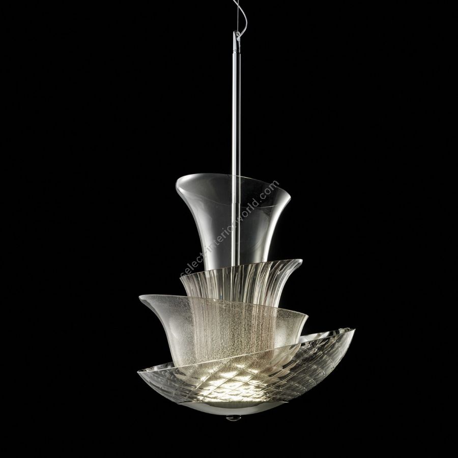Modern pendant lamp / Smoked glass