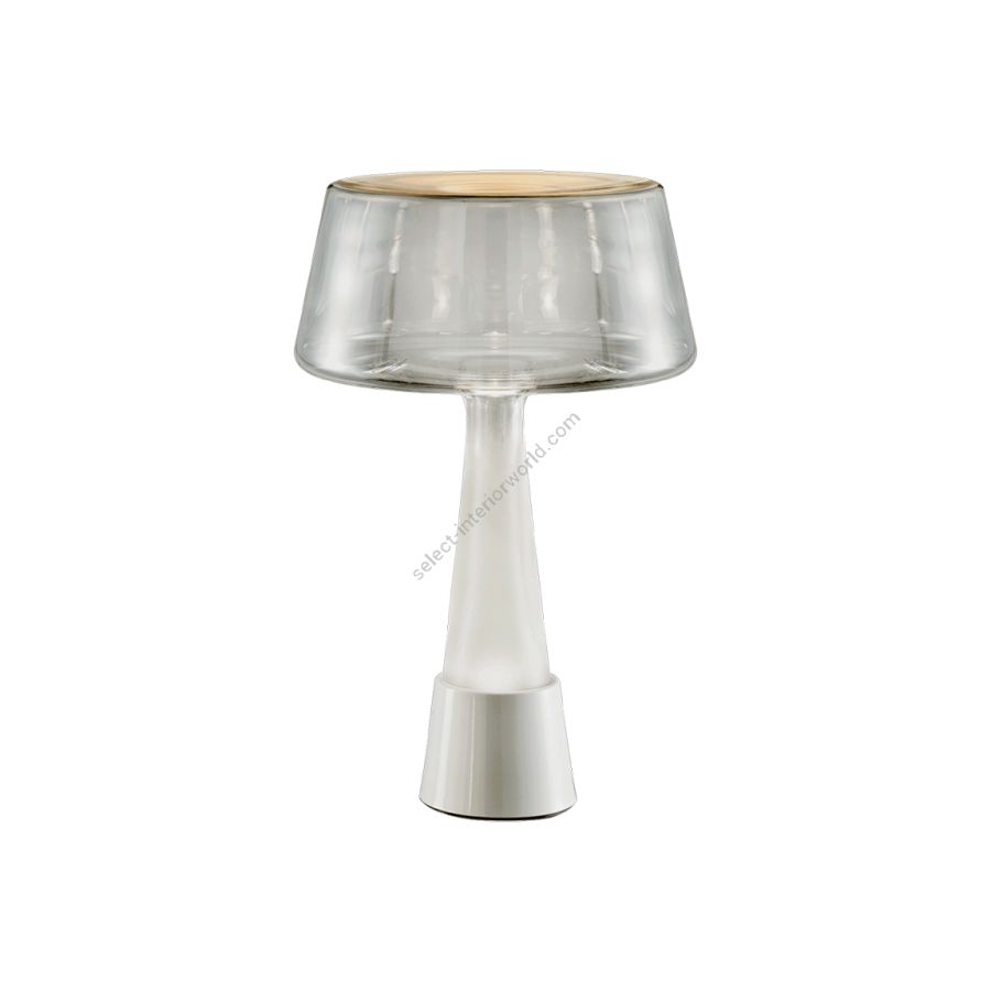 Table led lamp / Gold top / White finish