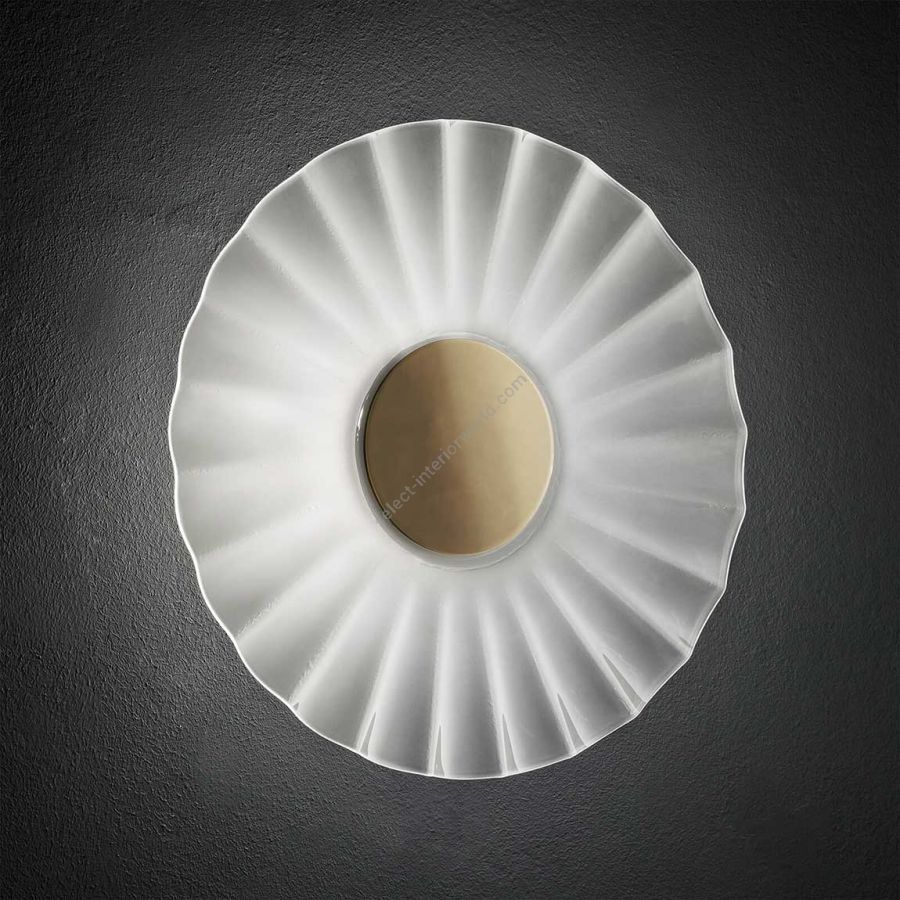 Wall- ceiling lamp / Light Gold finish
