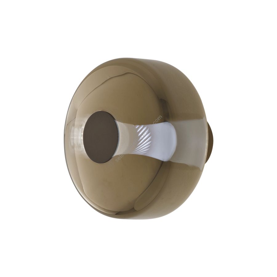 Wall lamp / Gold shaded glass