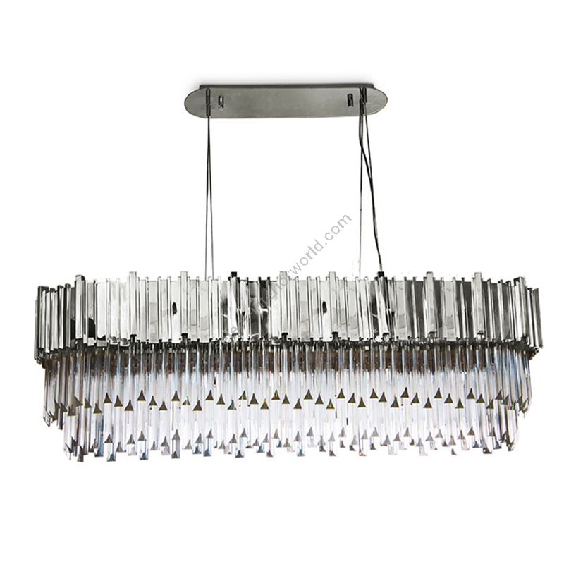 Brushed nickel finish