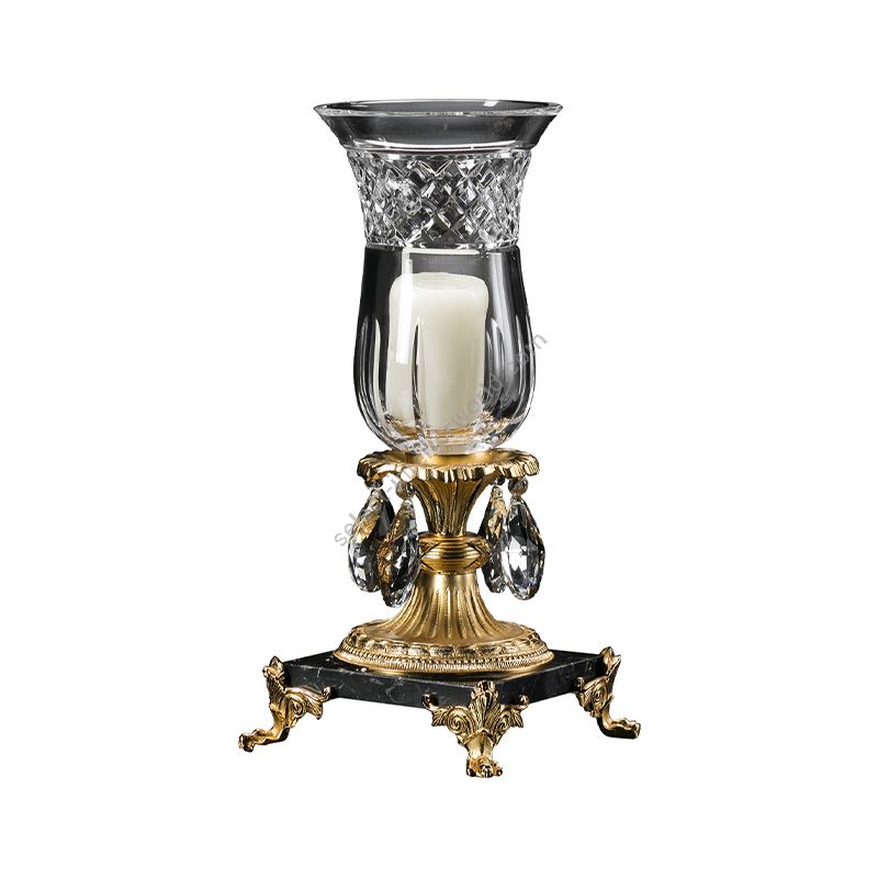 Candlestick / Antique Gold Plated finish