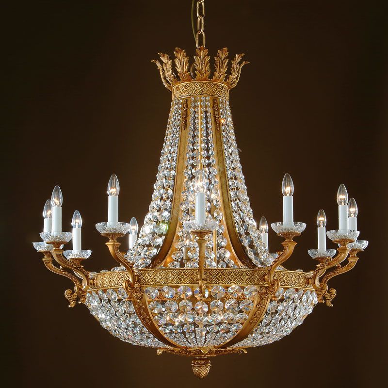 French Gold finish, Swarovski elements type crystal