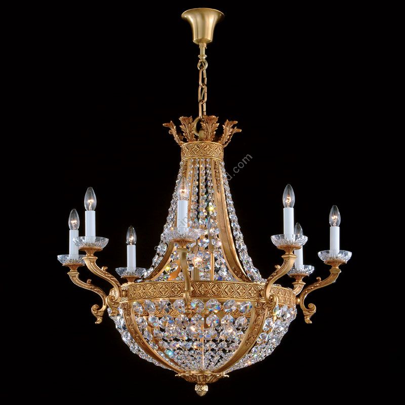 French Gold finish, Swarovski elements type crystal