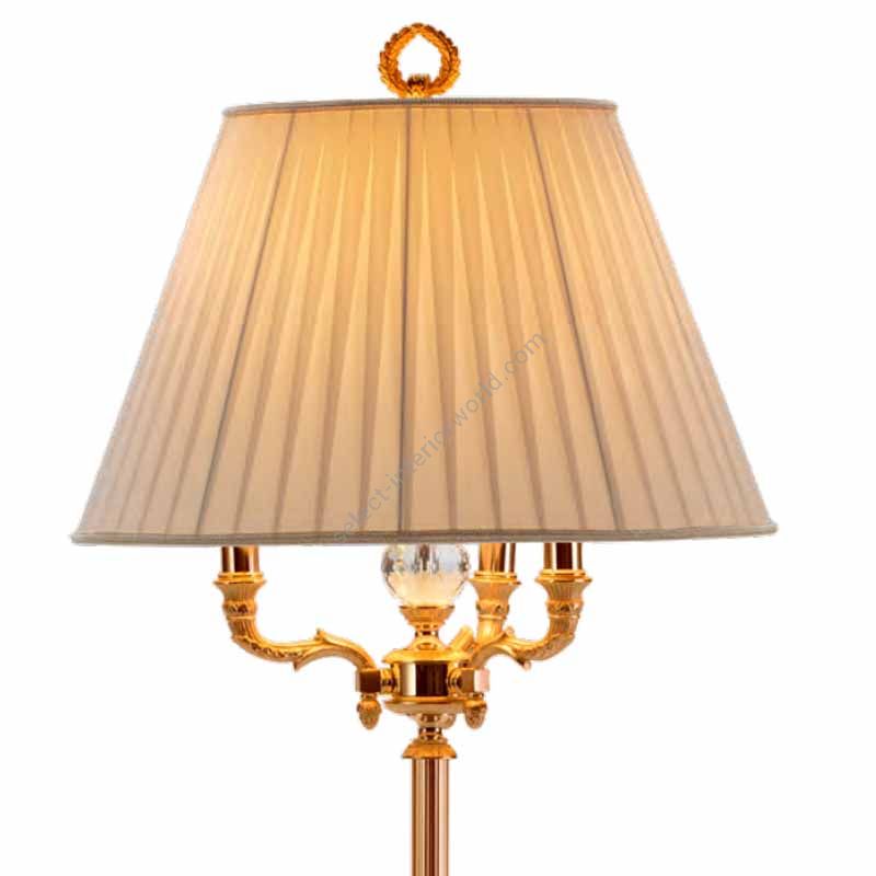 Floor lamp / Antique Gold Plated finish