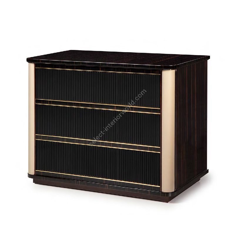 Three drawer night table, night stand / Monaco collection