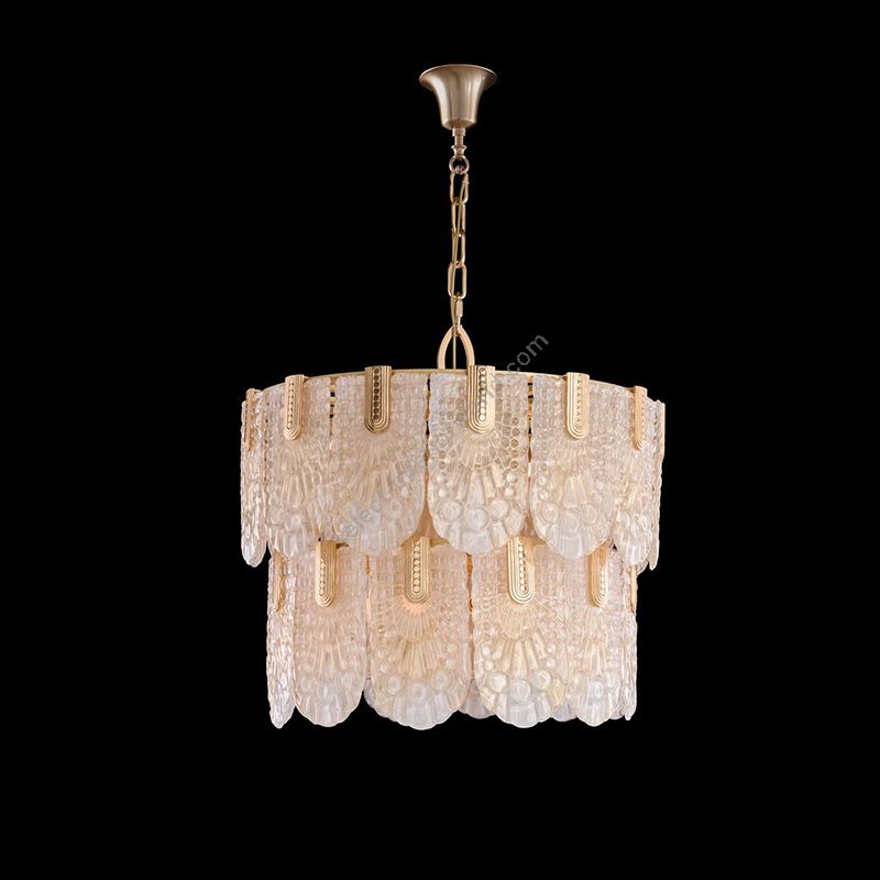 Antique Gold Plated Finish / 24K Gold Venetian Glass