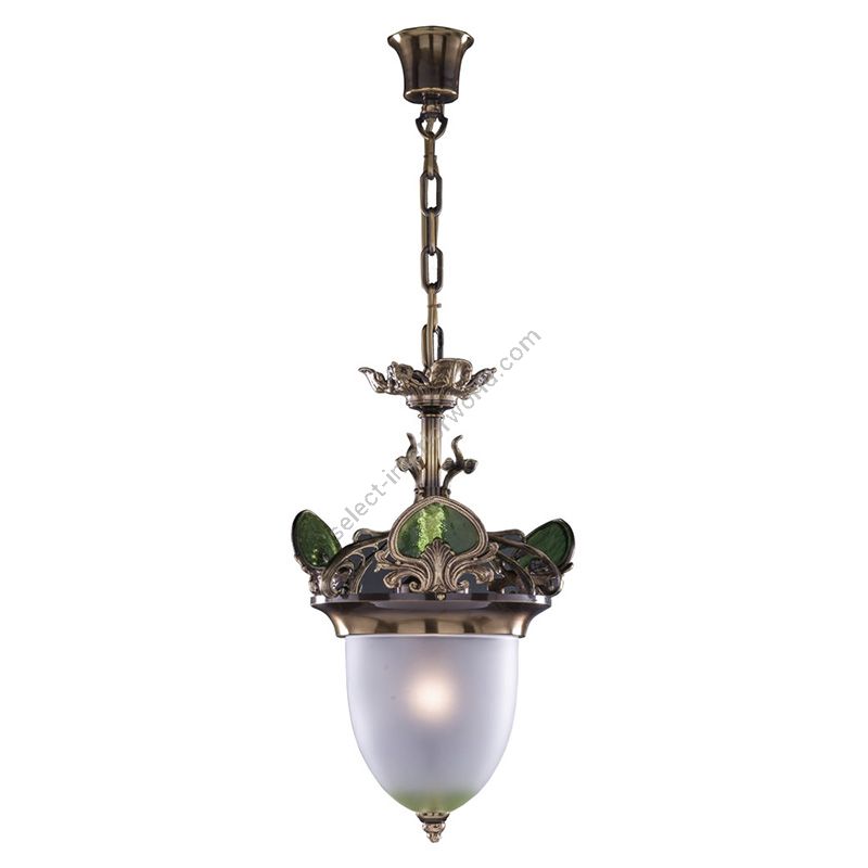 Pendant lamp / Antique Brass finish
