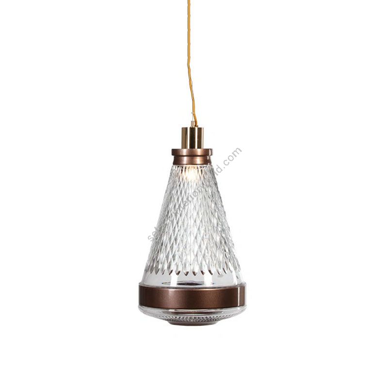 Pendant lamp / Bronze glass