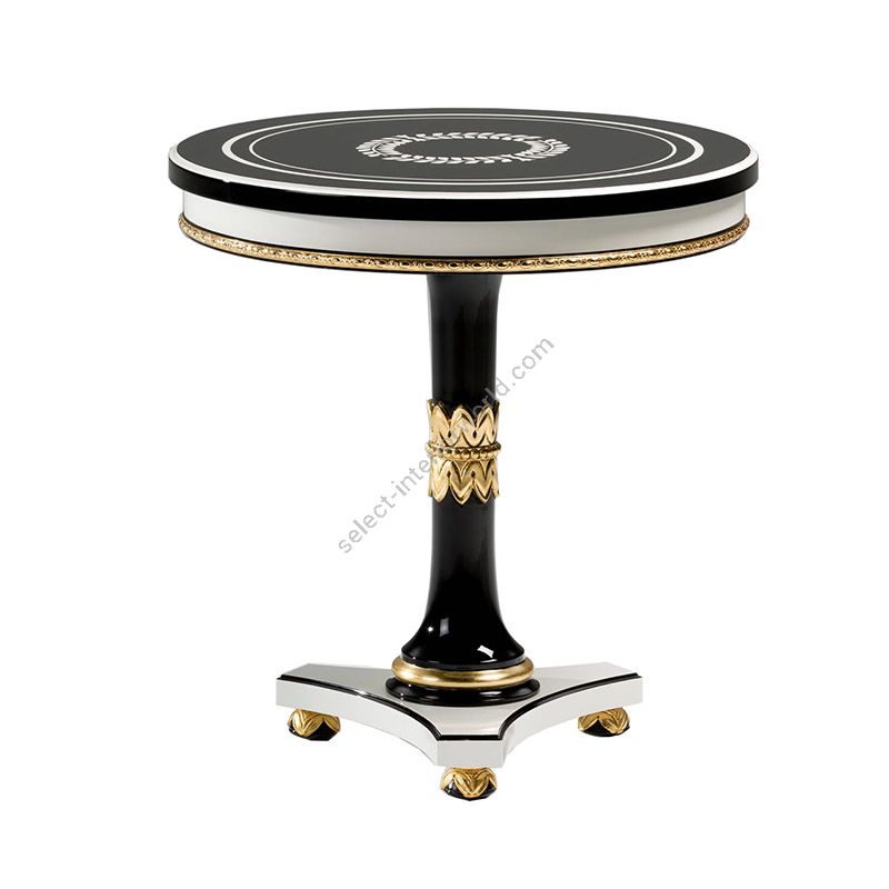 Side table / Lacquered - Polished brass finish