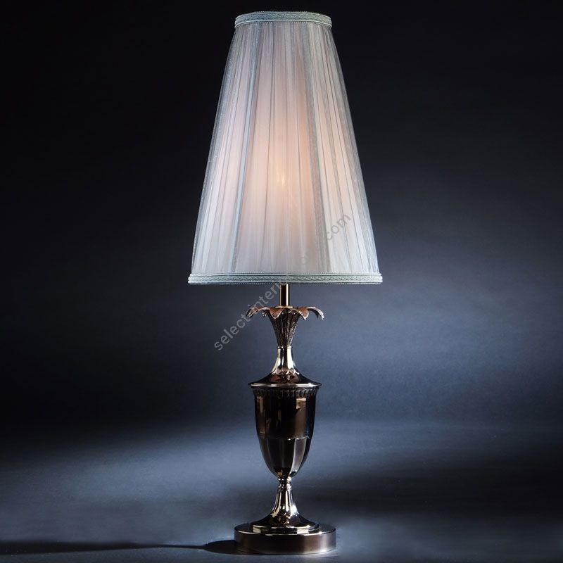 Antique Brass finish / With Silver lampshade