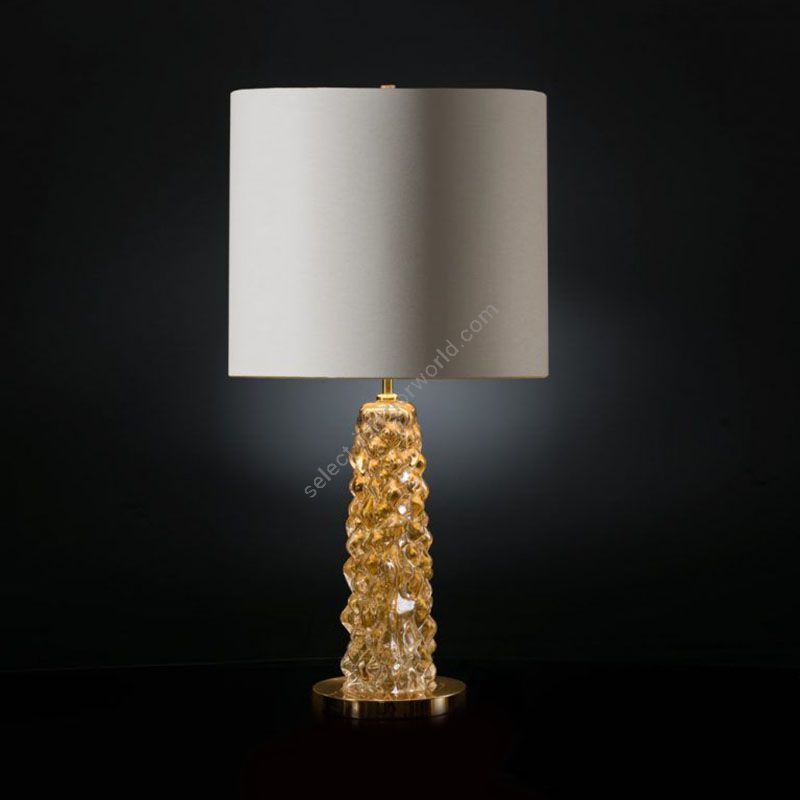 With Beige Plain lampshade