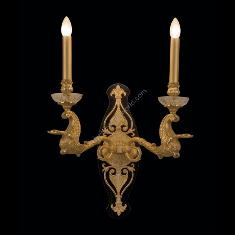Antique Gold Plated with Polished Black finish