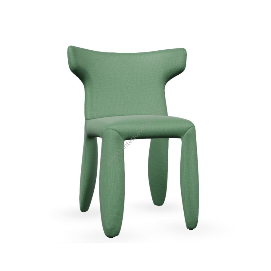 Chair with arms / Green wool 946 (Canvas 2) upholstery