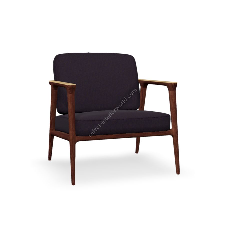 Lounge chair / Oak Cinnamon Whitewash Composition finish / Green 968 (Hallingdal 65) upholstery