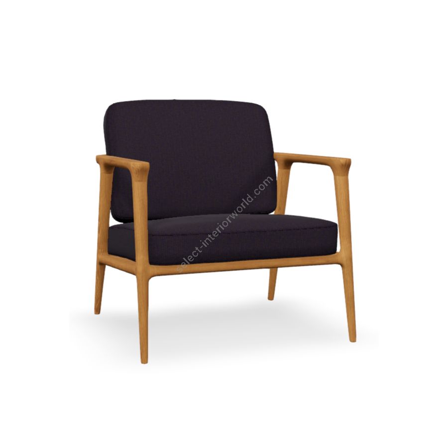 Lounge chair / Oak Natural Oil finish / Green 968 (Hallingdal 65) upholstery